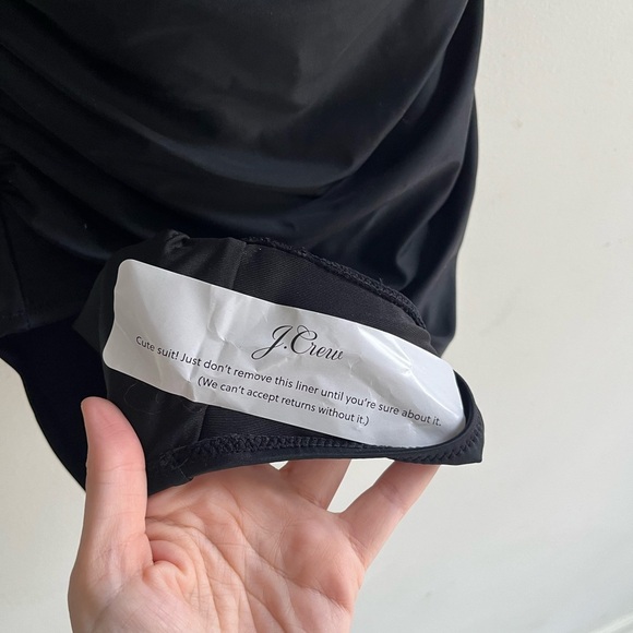 NWT! JCREW Gemma Ruched Bandeau Cutout One-piece Swimsuit Size 8 - Picture 4 of 6